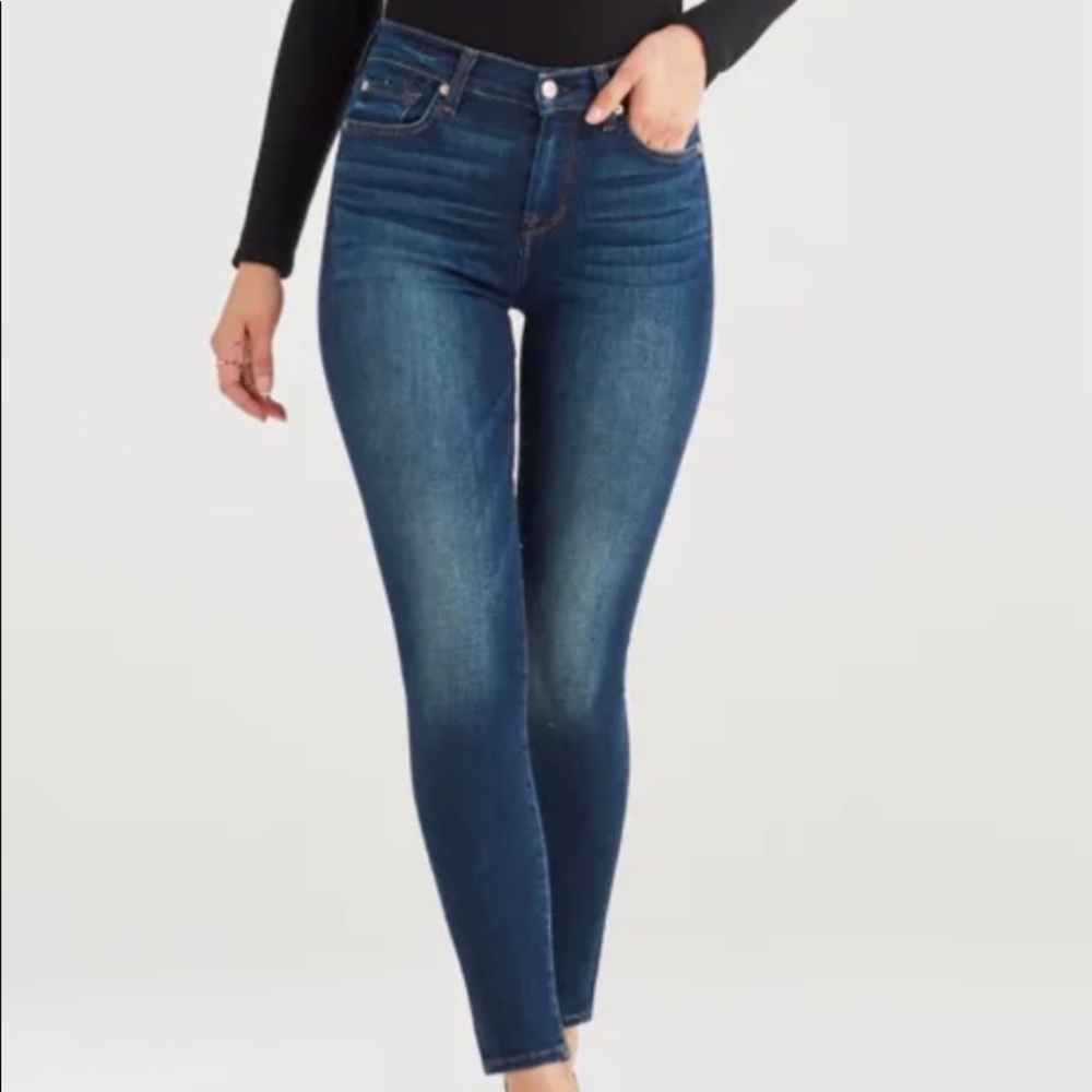 7 for all mankind: “the skinny” jeans.